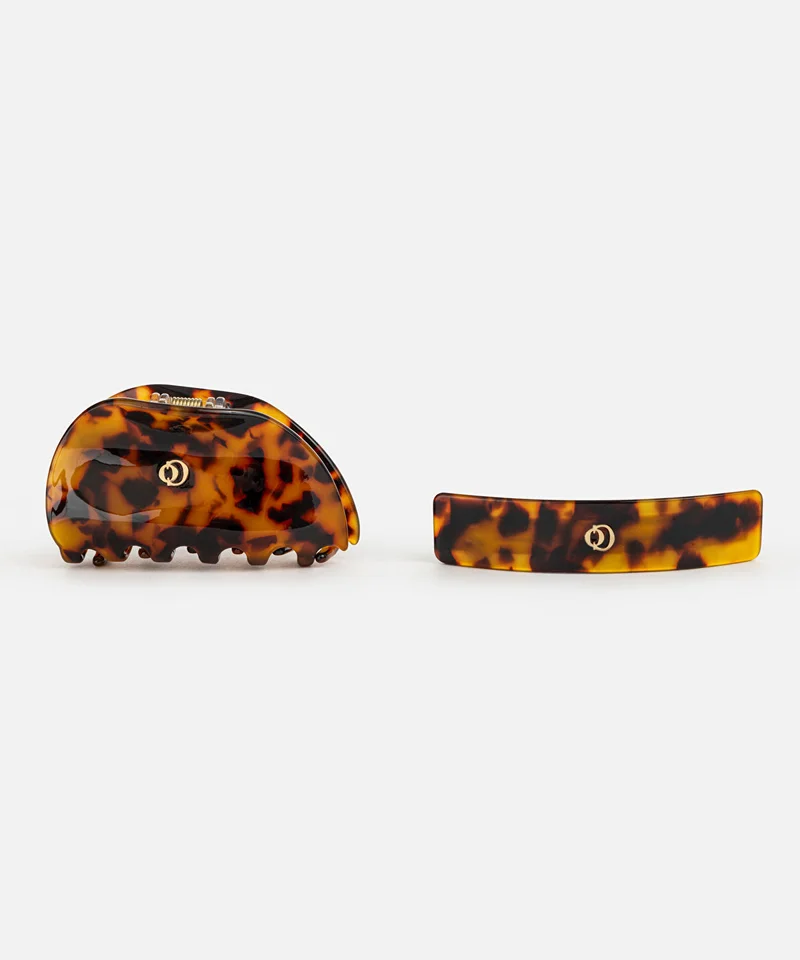 Ipekyol Set of Two Tortoiseshell Hair Clips